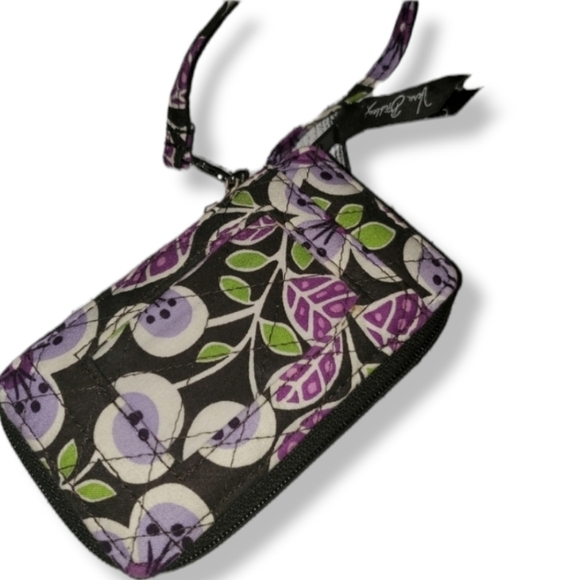 Vera Bradley Plum Purple Wristlet - Picture 1 of 7